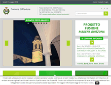 Tablet Screenshot of comune.piadena.cr.it
